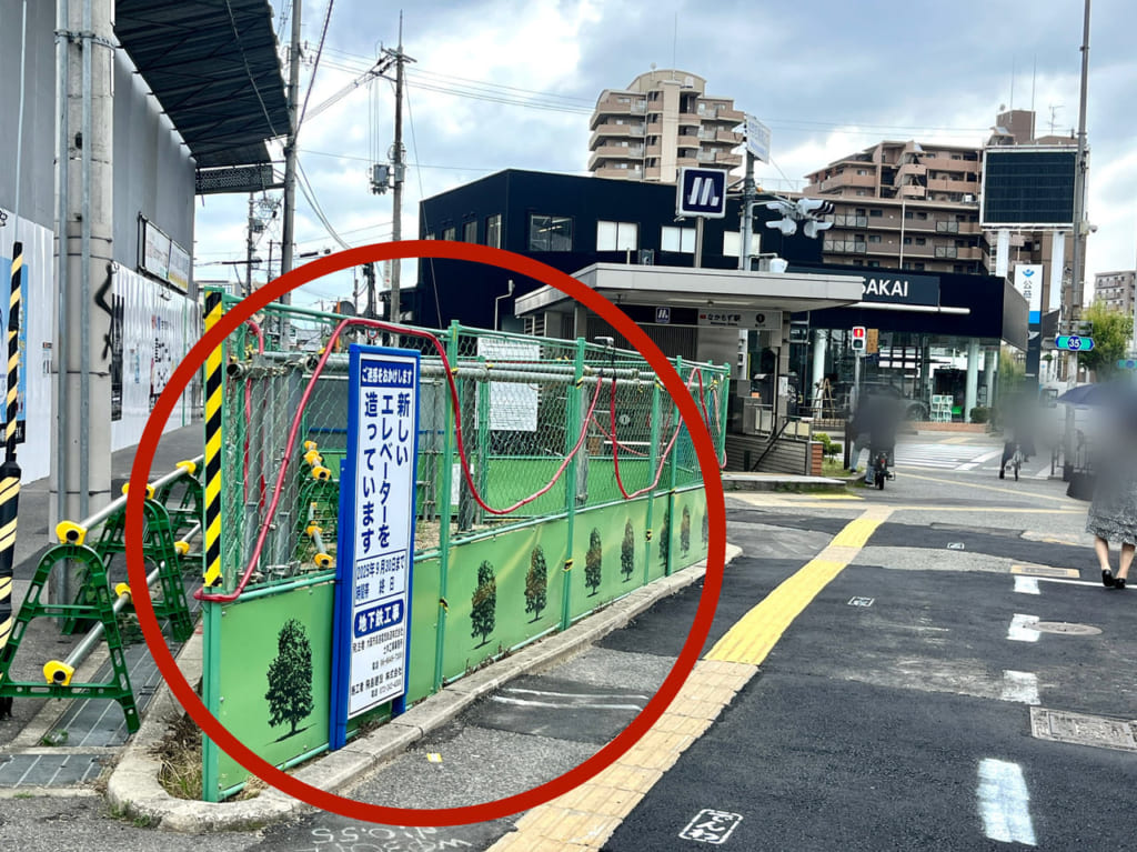 なかもず駅エレベーター